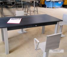 SMPR Table et chaises mtal